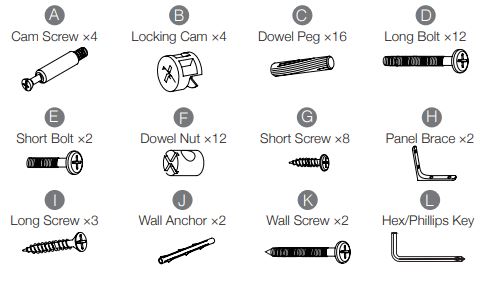 MIL-DUPS-A (A-L) Full Hardware Set