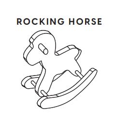 MIL-DLHS-LG (Furniture) Rocking Horse
