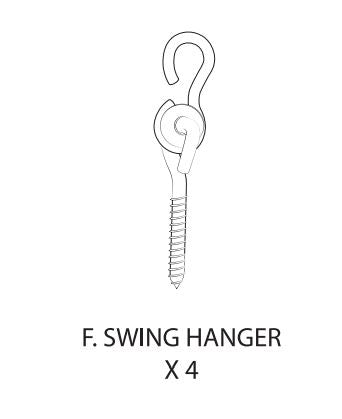 MIL-GLDR-BL (F) Swing Hanger (Set of 4)