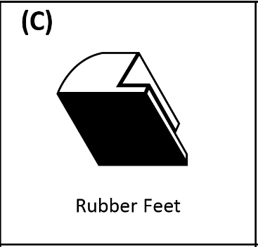 MIL-BBA-HA8- (C) Rubber Feet