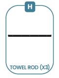 MIL-TWLTRE (H) Towel Rod