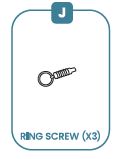 MIL-TWLTRE (K) Ring Screws