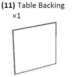 MIL-TAC-S (11) Table Backing