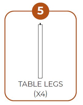 MIL-TAC-MCM (5) Table Legs