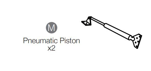 MIL-ART-S-N (M) Pneumatic Piston (x2) Includes Part K Hardware