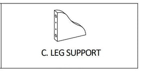 MIL-KHS-G Leg Support Set (x8 legs) Grey