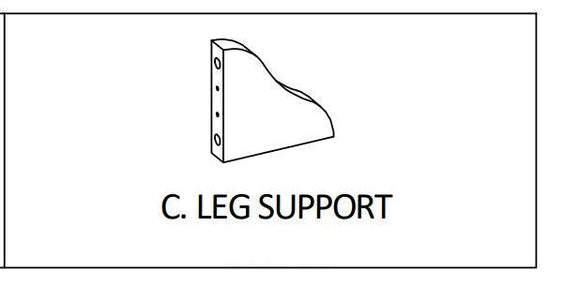 MIL-KHS-G Leg Support Set (x8 legs) Grey