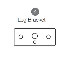 MIL-TBLE-L (4) Leg Bracket