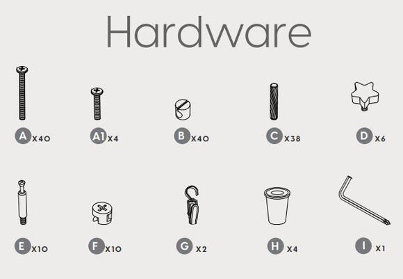 MIL-ART-B (A-I) Full Hardware Set