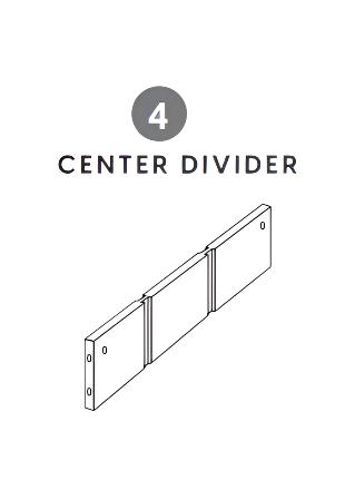 MIL-UBLG (4) Center Divider (Red)