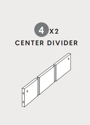 MIL-UBLG (4) Center Divider (Blue)