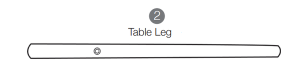 MIL-TBLE-L (2) Table Leg