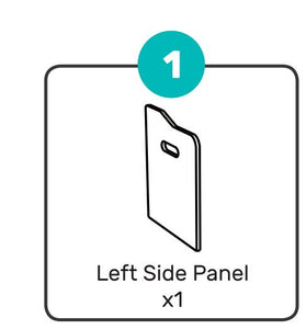 MIL-TBX-G (1) Left Side Panel (Grey)