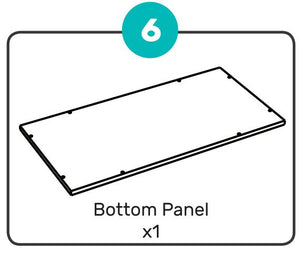 MIL-TBX-G (6) Bottom Panel (Grey)