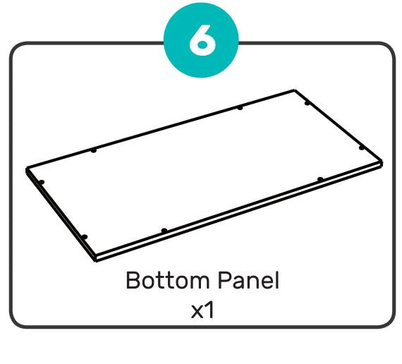 MIL-TBX-G (6) Bottom Panel (Grey)