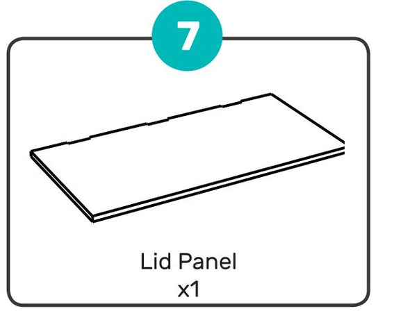 MIL-TBX-G (7) Lid Panel (Grey)