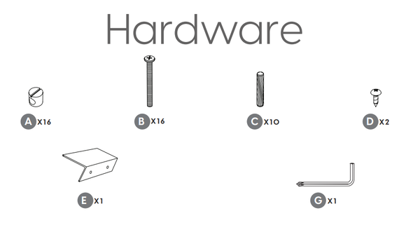 MIL-UBLG (A-G) Full Hardware Set