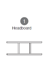 MIL-TRNDL (1) HEADBOARD X1