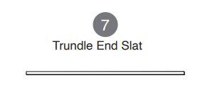 MIL-TRNDL (7) TRUNDLE END SLAT X1