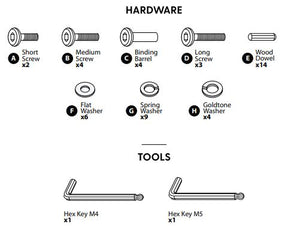 MIL-CHAIR-A (A-H) Full Hardware Set