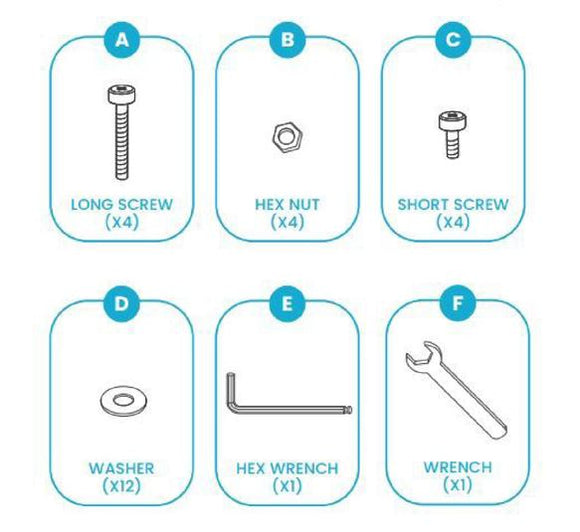 MIL-OPSN-B (A-F) Full Hardware Set