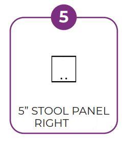 MIL-TAC-RND (5) 5" Stool Panel Right