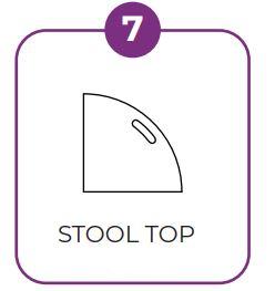 MIL-TAC-RND (7) Stool Top