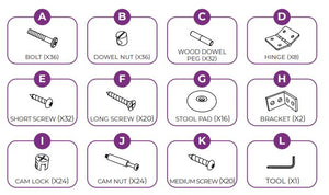 MIL-TAC-RND (A-L) Full Hardware Set